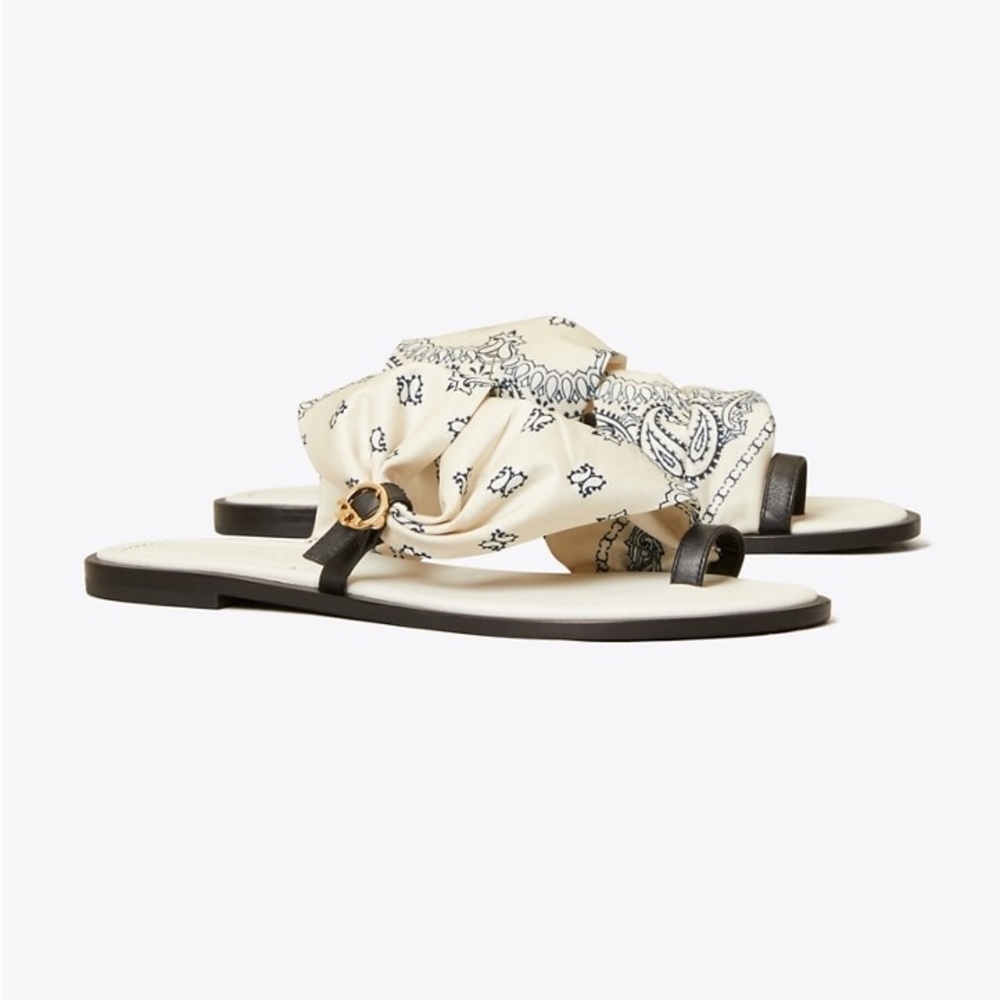 Tory Burch Selby Scarf Sandal Size 9 New with box